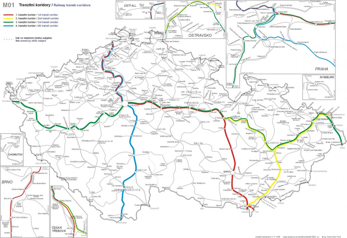 Prague railway stations map